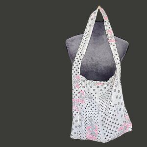 Free People Floral & Star Print Cotton Shoulder Bag